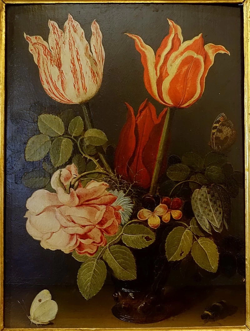 Fiori e farfalla - Galleria Borghese, Roma